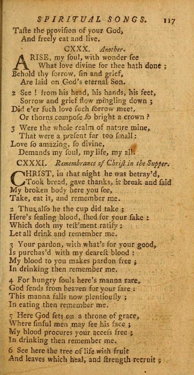 Divine Hymns, or Spiritual Songs: for the use of religious assemblies and private Christians (Latest and largest ed.) page 113