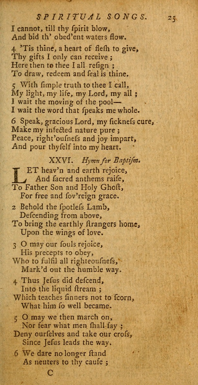 Divine Hymns, or Spiritual Songs: for the use of religious assemblies and private Christians (Latest and largest ed.) page 21