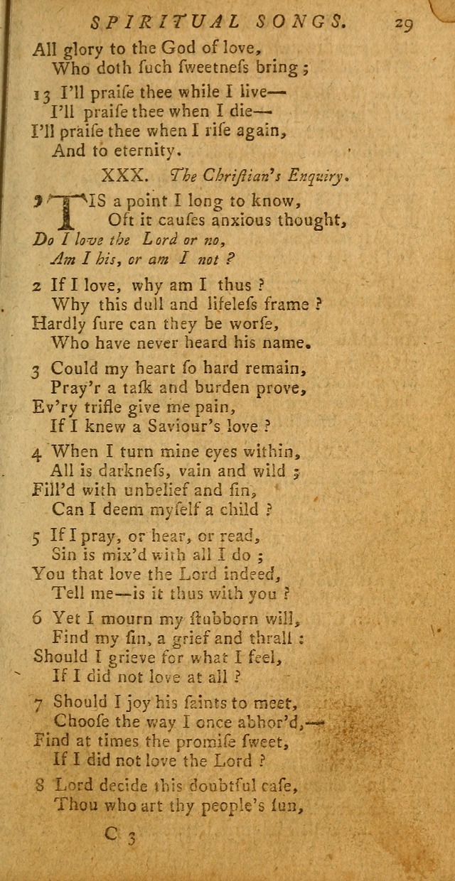 Divine Hymns, or Spiritual Songs: for the use of religious assemblies and private Christians (Latest and largest ed.) page 25