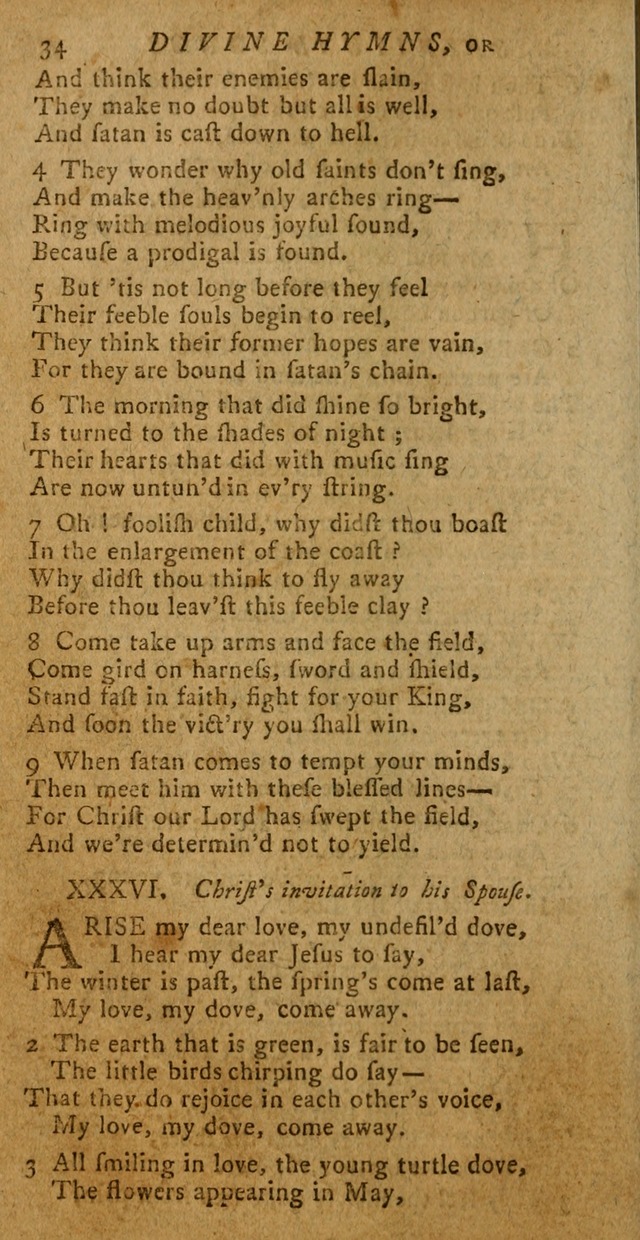 Divine Hymns, or Spiritual Songs: for the use of religious assemblies and private Christians (Latest and largest ed.) page 30
