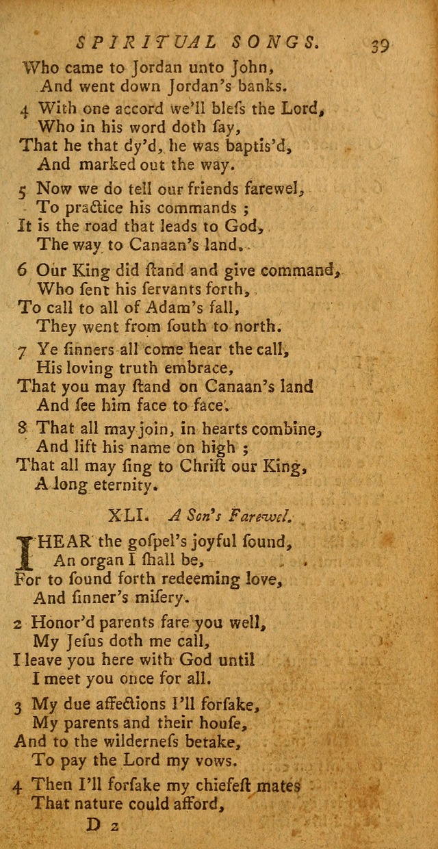 Divine Hymns, or Spiritual Songs: for the use of religious assemblies and private Christians (Latest and largest ed.) page 35