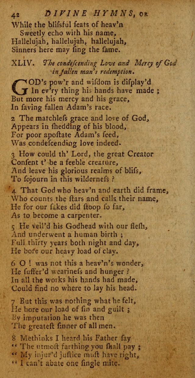Divine Hymns, or Spiritual Songs: for the use of religious assemblies and private Christians (Latest and largest ed.) page 38