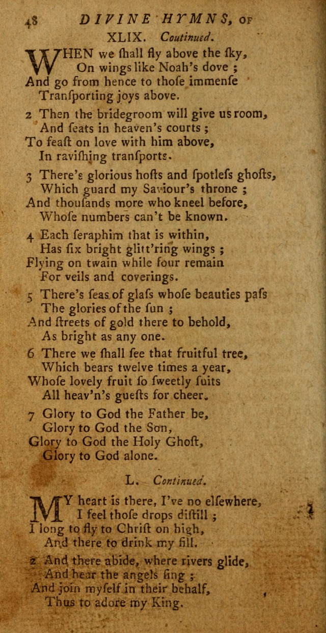 Divine Hymns, or Spiritual Songs: for the use of religious assemblies and private Christians (Latest and largest ed.) page 44