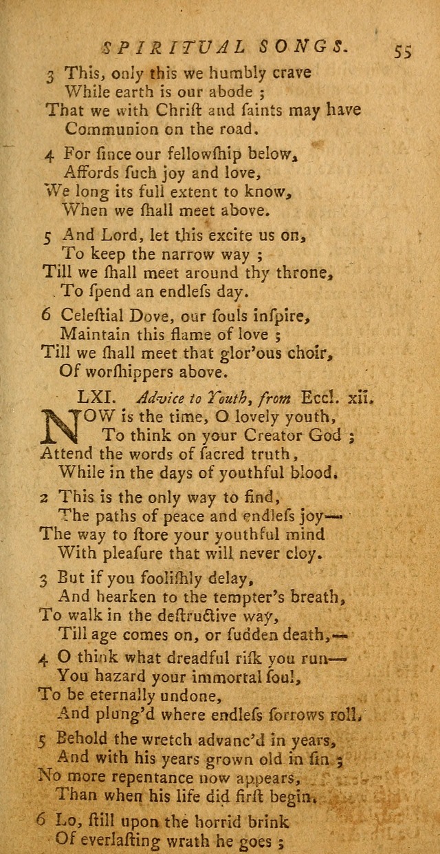 Divine Hymns, or Spiritual Songs: for the use of religious assemblies and private Christians (Latest and largest ed.) page 51