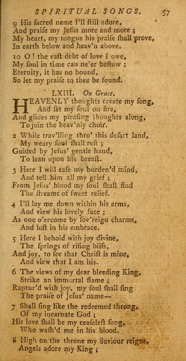 Divine Hymns, or Spiritual Songs: for the use of religious assemblies and private Christians (Latest and largest ed.) page 53