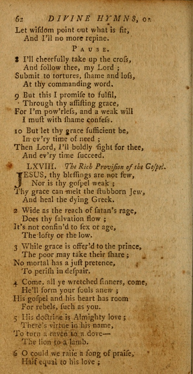 Divine Hymns, or Spiritual Songs: for the use of religious assemblies and private Christians (Latest and largest ed.) page 58