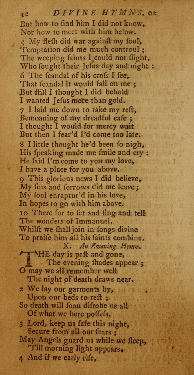 Divine Hymns, or Spiritual Songs: for the use of religious assemblies and private Christians (Latest and largest ed.) page 8