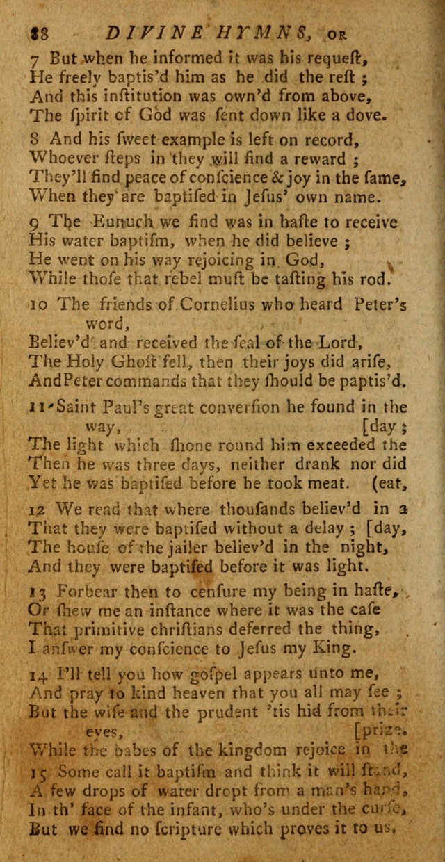 Divine Hymns, or Spiritual Songs: for the use of religious assemblies and private Christians (Latest and largest ed.) page 84