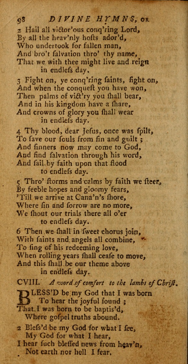 Divine Hymns, or Spiritual Songs: for the use of religious assemblies and private Christians (Latest and largest ed.) page 94