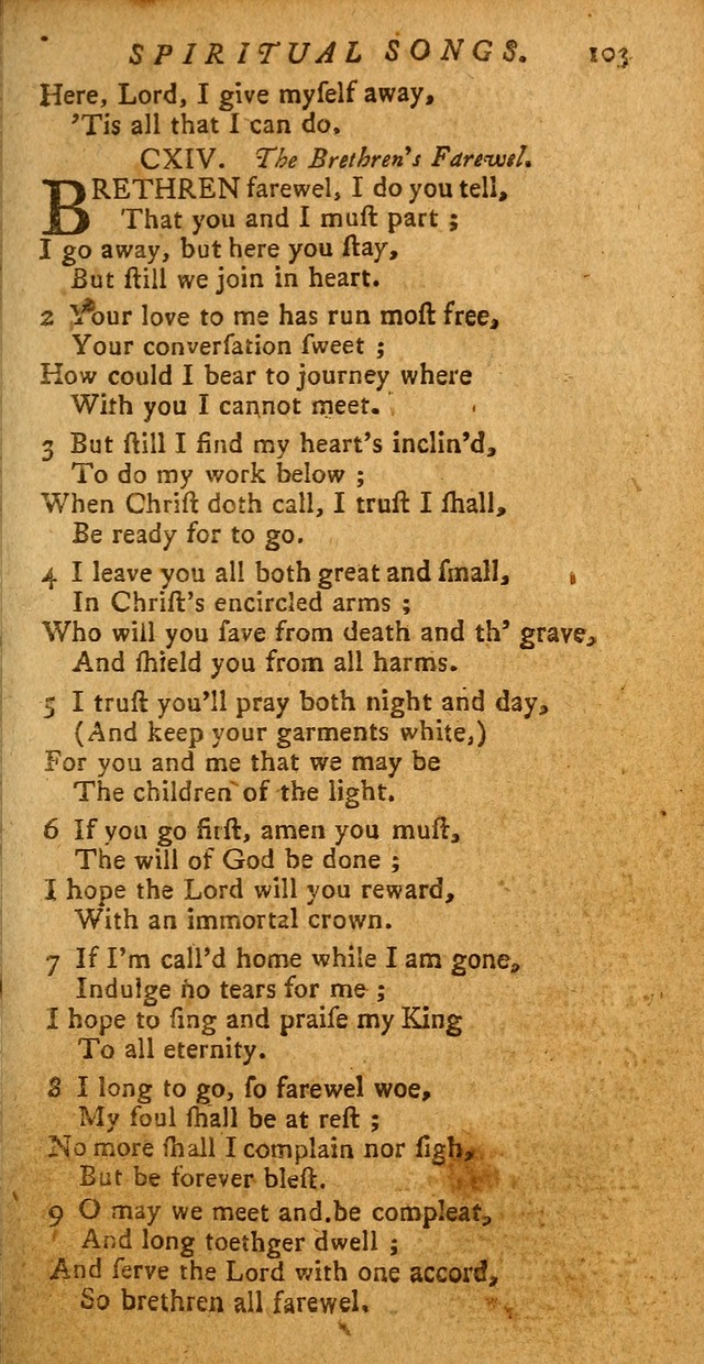 Divine Hymns, or Spiritual Songs: for the use of religious assemblies and private Christians (Latest and largest ed.) page 99