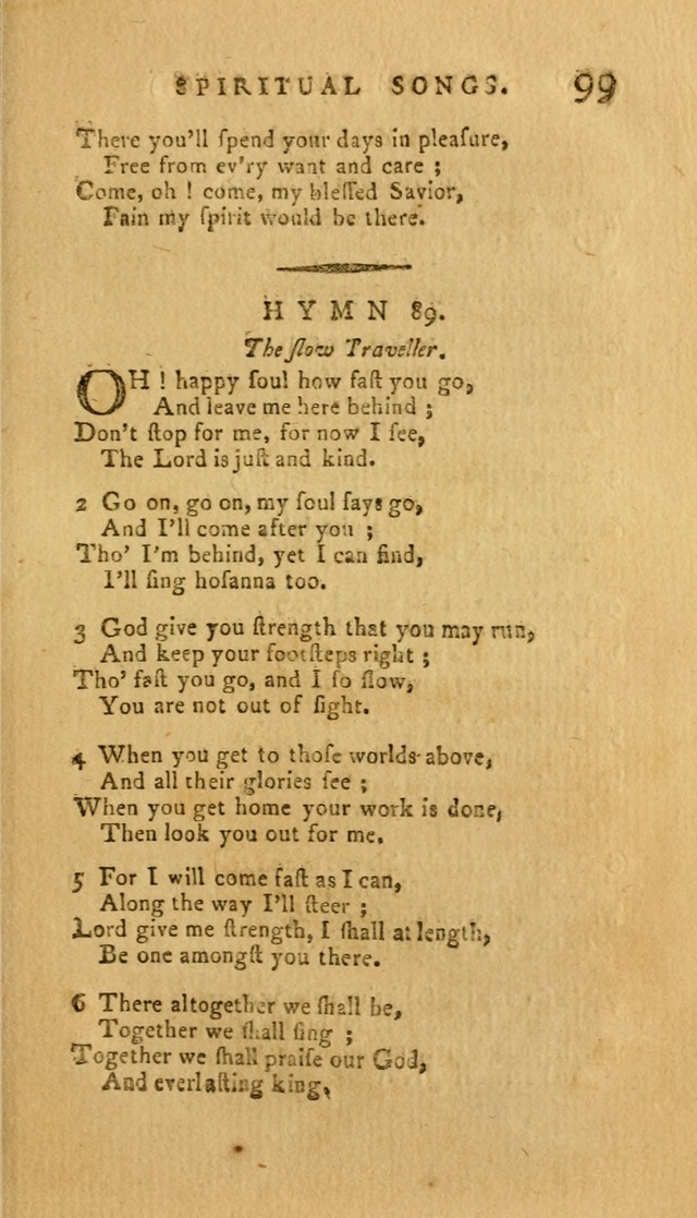 Divine Hymns, or Spiritual Songs: for the Use of Religious Assemblies and Private Christians (7th Ed. Rev.) page 106