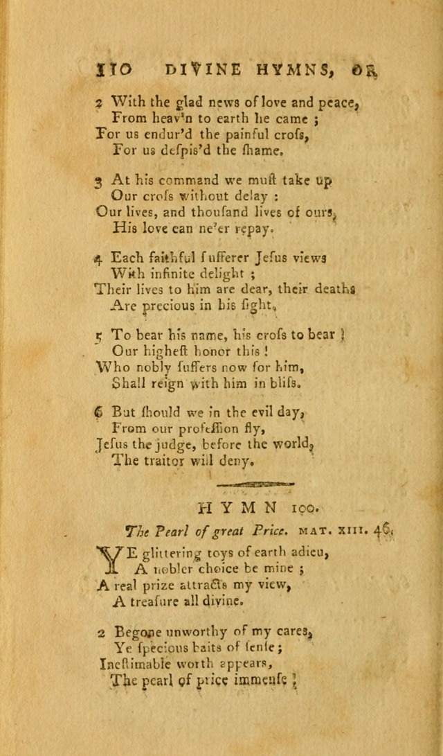 Divine Hymns, or Spiritual Songs: for the Use of Religious Assemblies and Private Christians (7th Ed. Rev.) page 117