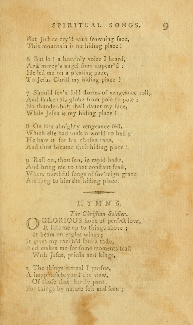 Divine Hymns, or Spiritual Songs: for the Use of Religious Assemblies and Private Christians (7th Ed. Rev.) page 14