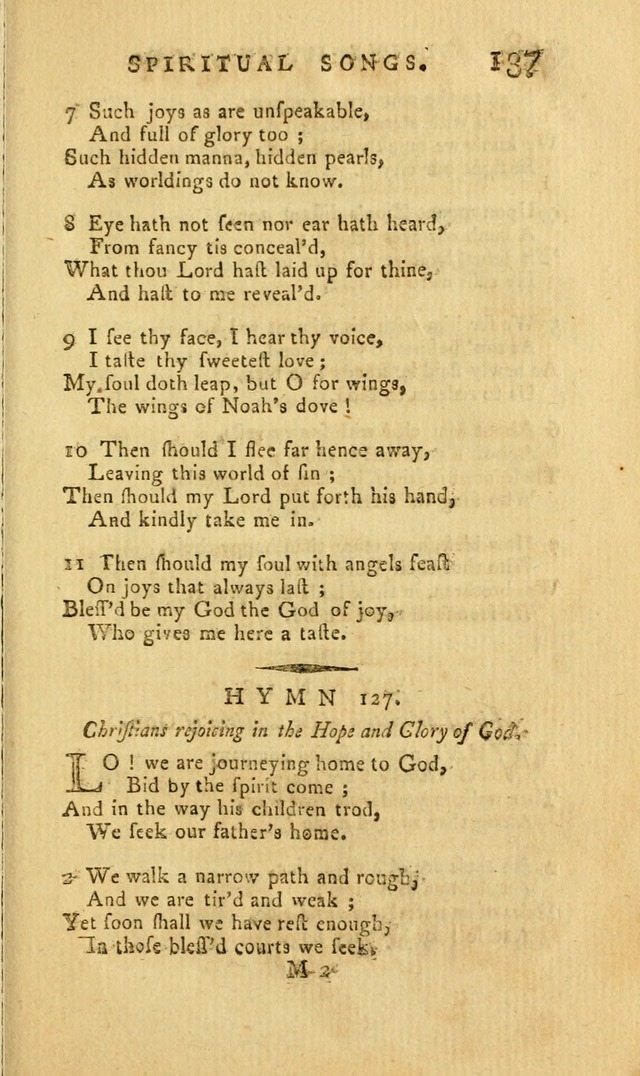 Divine Hymns, or Spiritual Songs: for the Use of Religious Assemblies and Private Christians (7th Ed. Rev.) page 144