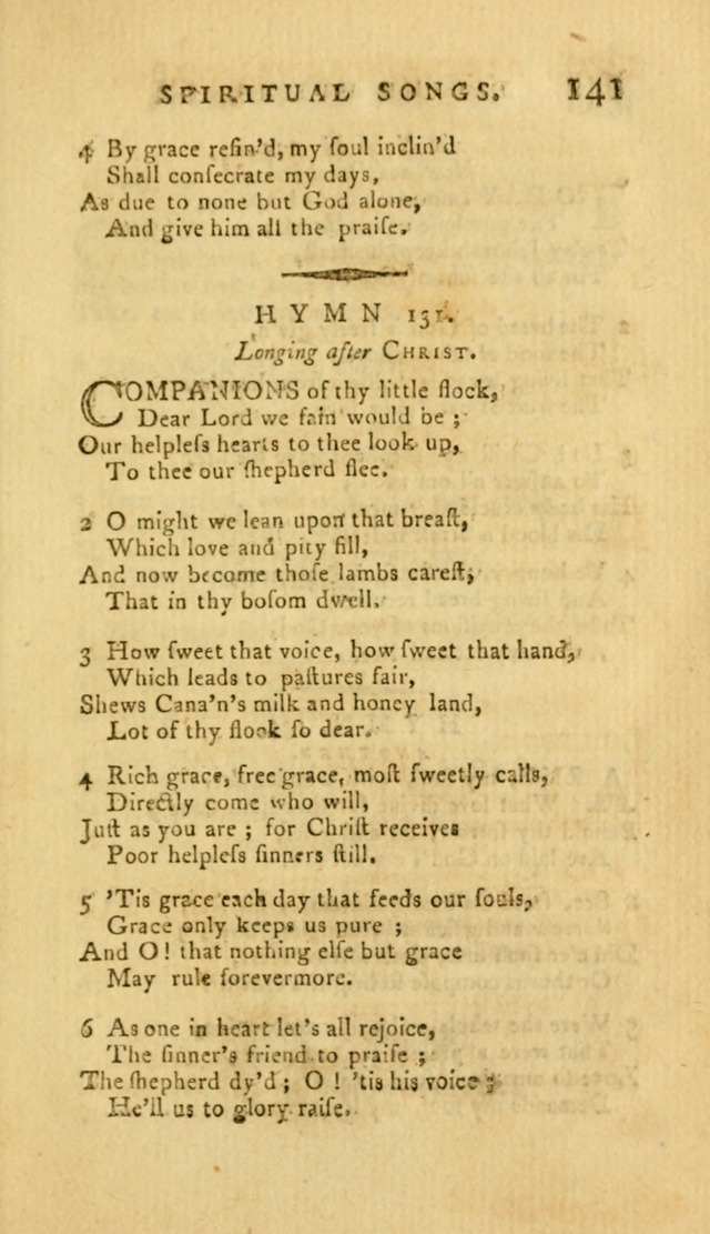 Divine Hymns, or Spiritual Songs: for the Use of Religious Assemblies and Private Christians (7th Ed. Rev.) page 148