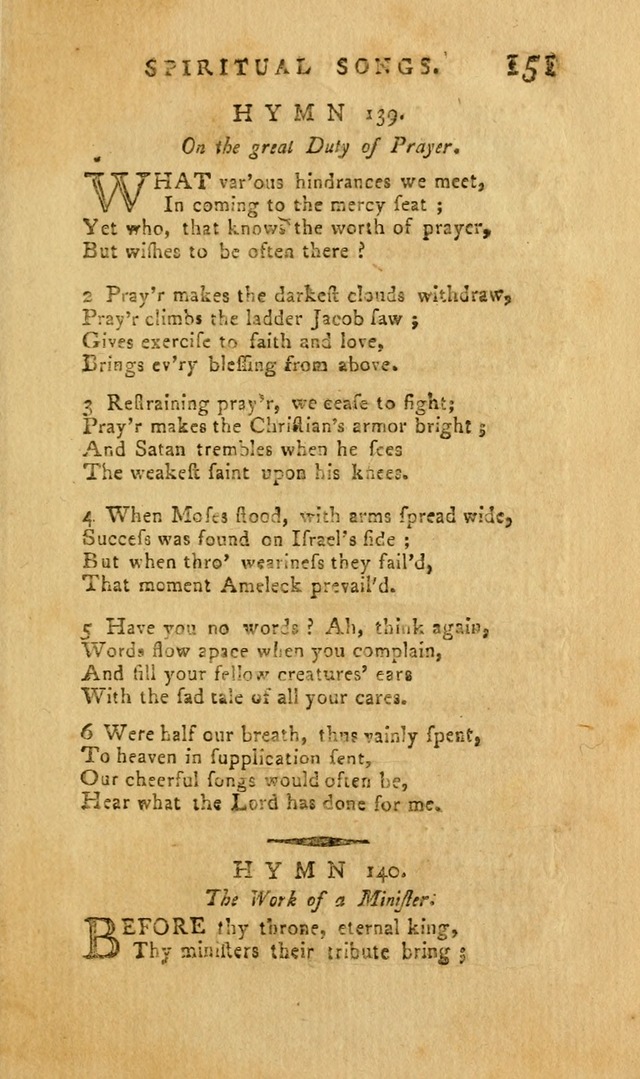 Divine Hymns, or Spiritual Songs: for the Use of Religious Assemblies and Private Christians (7th Ed. Rev.) page 158