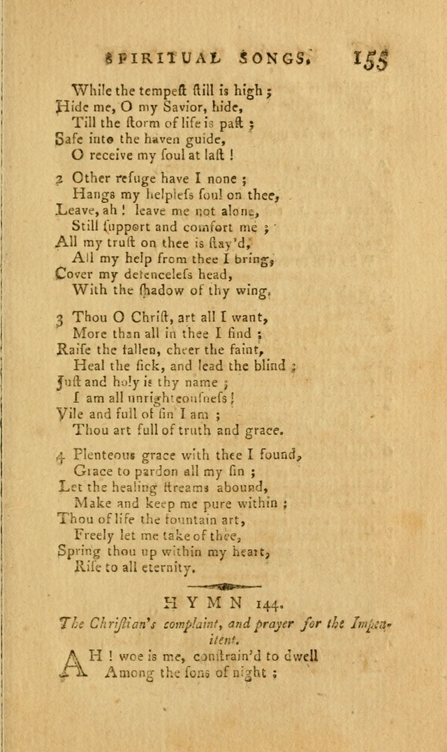 Divine Hymns, or Spiritual Songs: for the Use of Religious Assemblies and Private Christians (7th Ed. Rev.) page 162