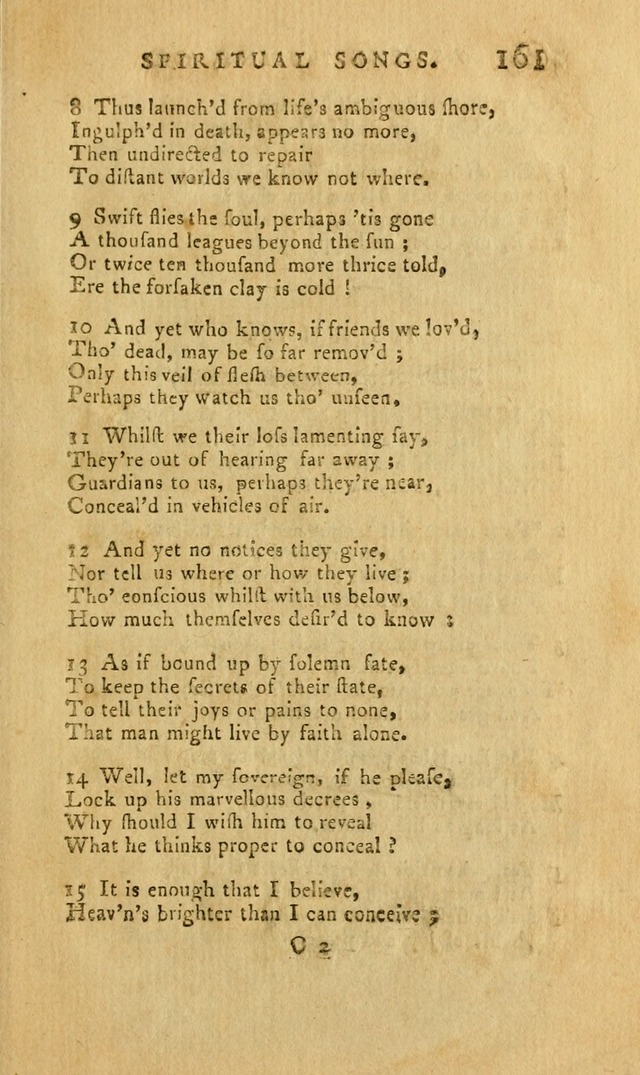 Divine Hymns, or Spiritual Songs: for the Use of Religious Assemblies and Private Christians (7th Ed. Rev.) page 168