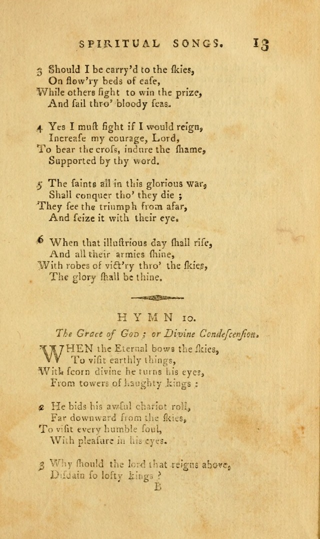 Divine Hymns, or Spiritual Songs: for the Use of Religious Assemblies and Private Christians (7th Ed. Rev.) page 18