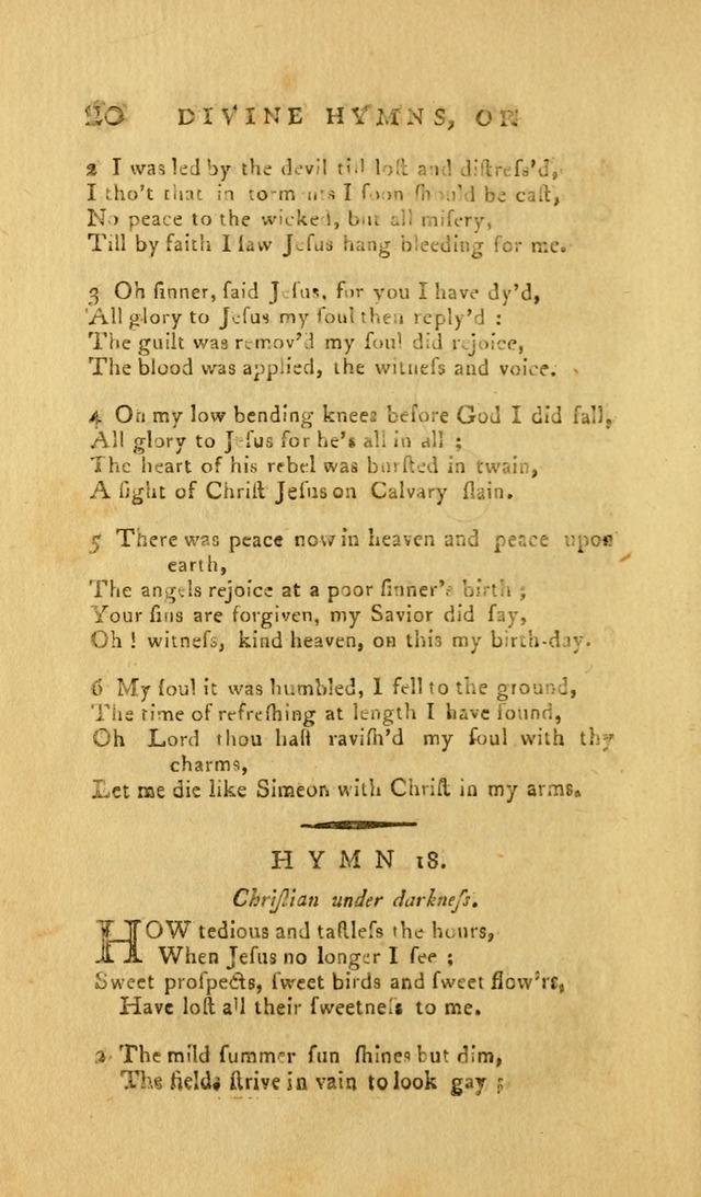 Divine Hymns, or Spiritual Songs: for the Use of Religious Assemblies and Private Christians (7th Ed. Rev.) page 25