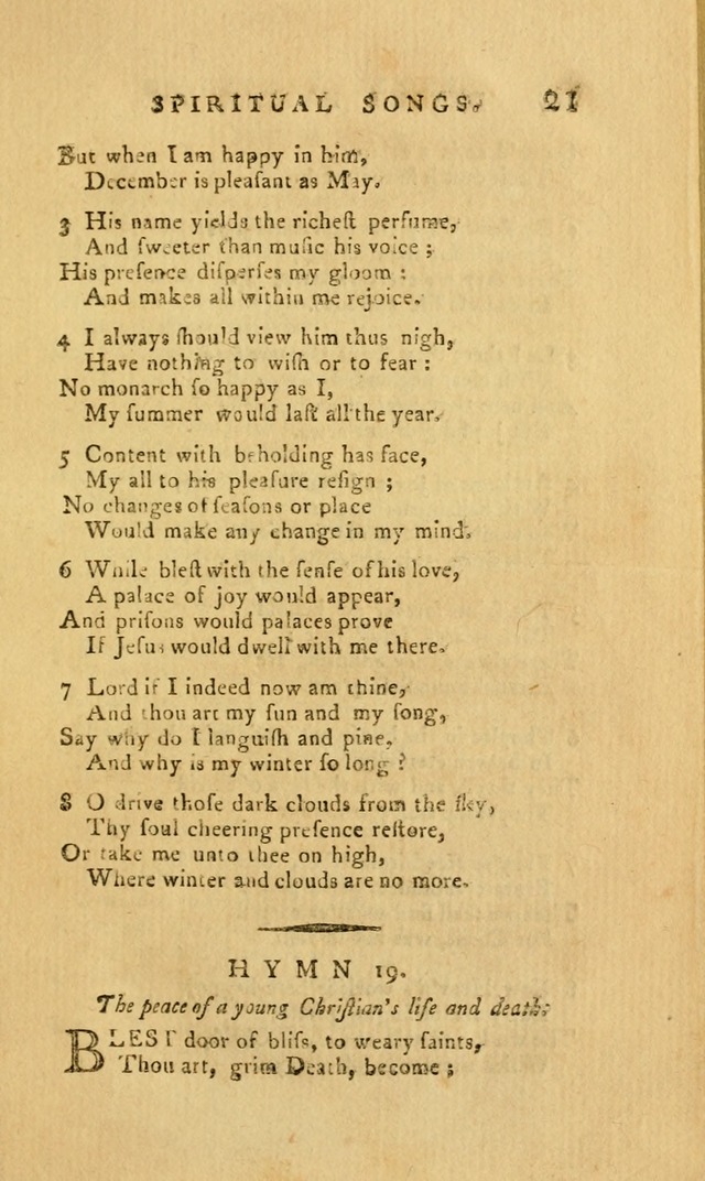 Divine Hymns, or Spiritual Songs: for the Use of Religious Assemblies and Private Christians (7th Ed. Rev.) page 26