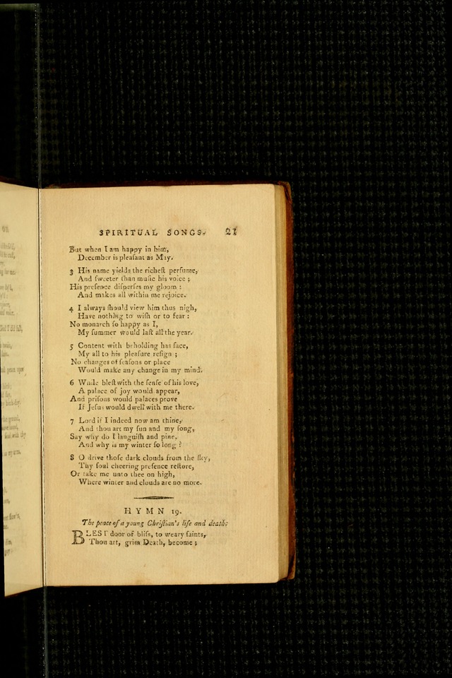 Divine Hymns, or Spiritual Songs: for the Use of Religious Assemblies and Private Christians (7th Ed. Rev.) page 28