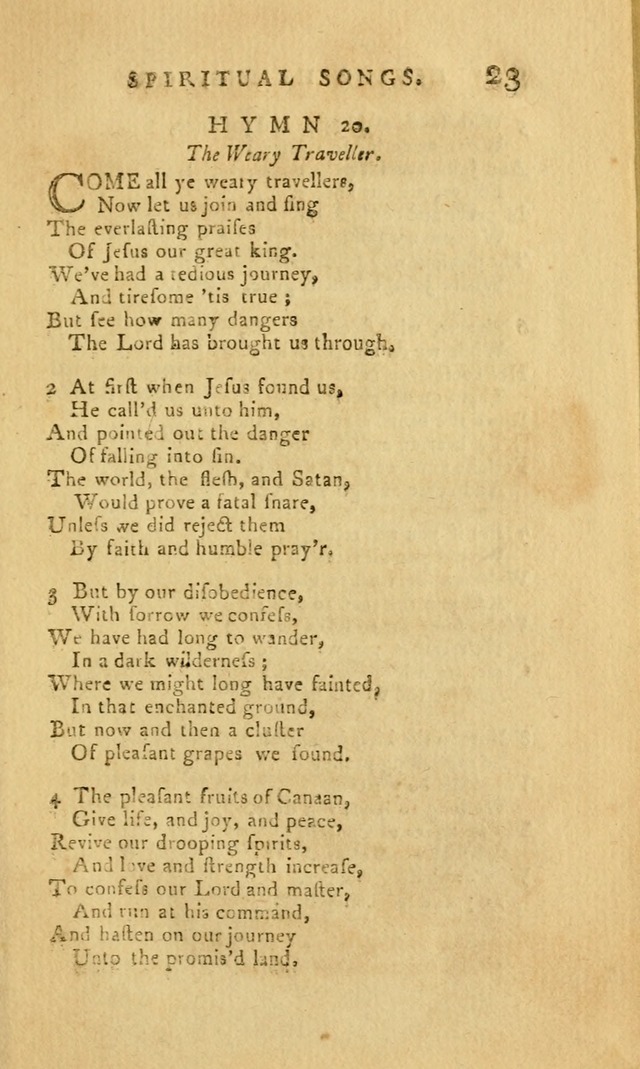 Divine Hymns, or Spiritual Songs: for the Use of Religious Assemblies and Private Christians (7th Ed. Rev.) page 30