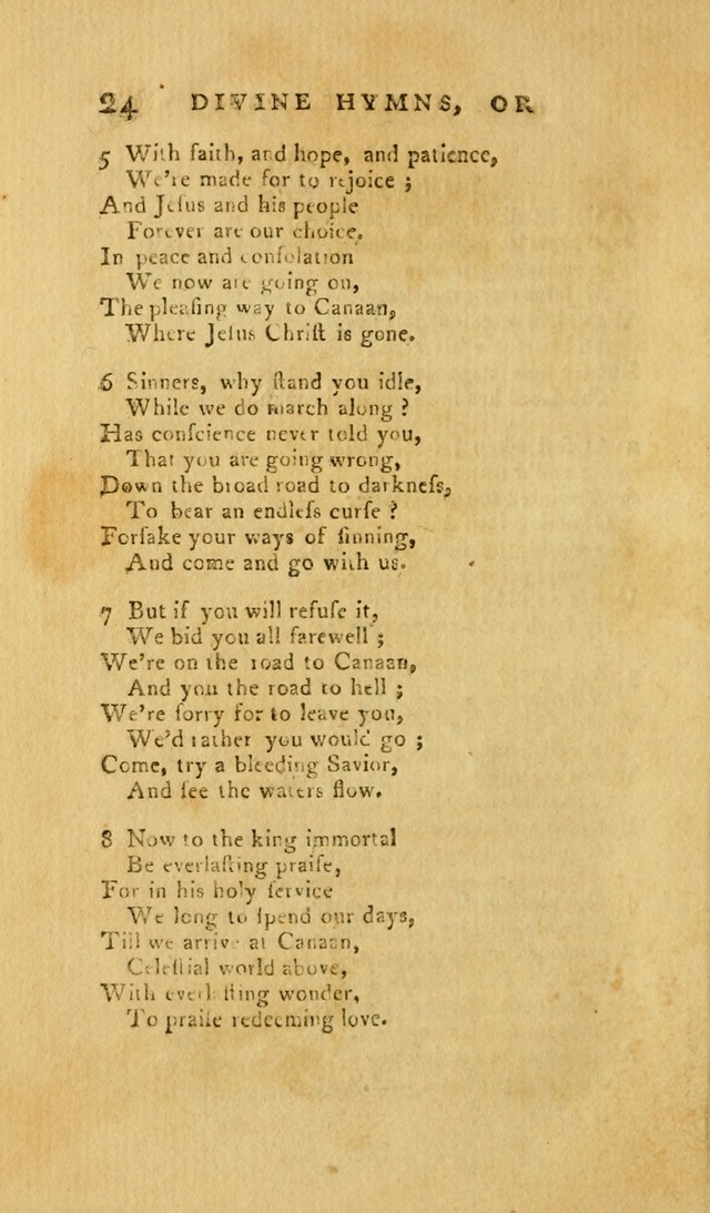 Divine Hymns, or Spiritual Songs: for the Use of Religious Assemblies and Private Christians (7th Ed. Rev.) page 31