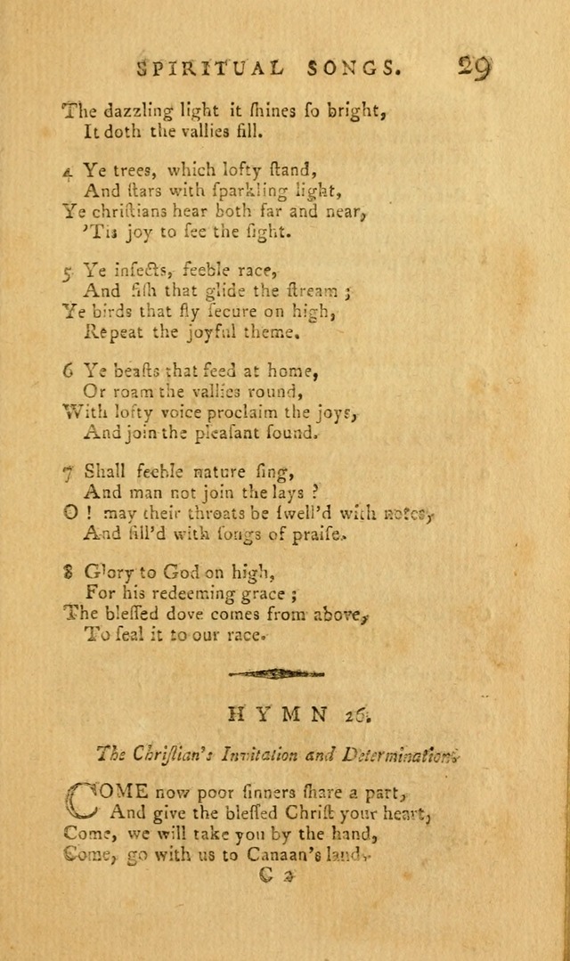 Divine Hymns, or Spiritual Songs: for the Use of Religious Assemblies and Private Christians (7th Ed. Rev.) page 36