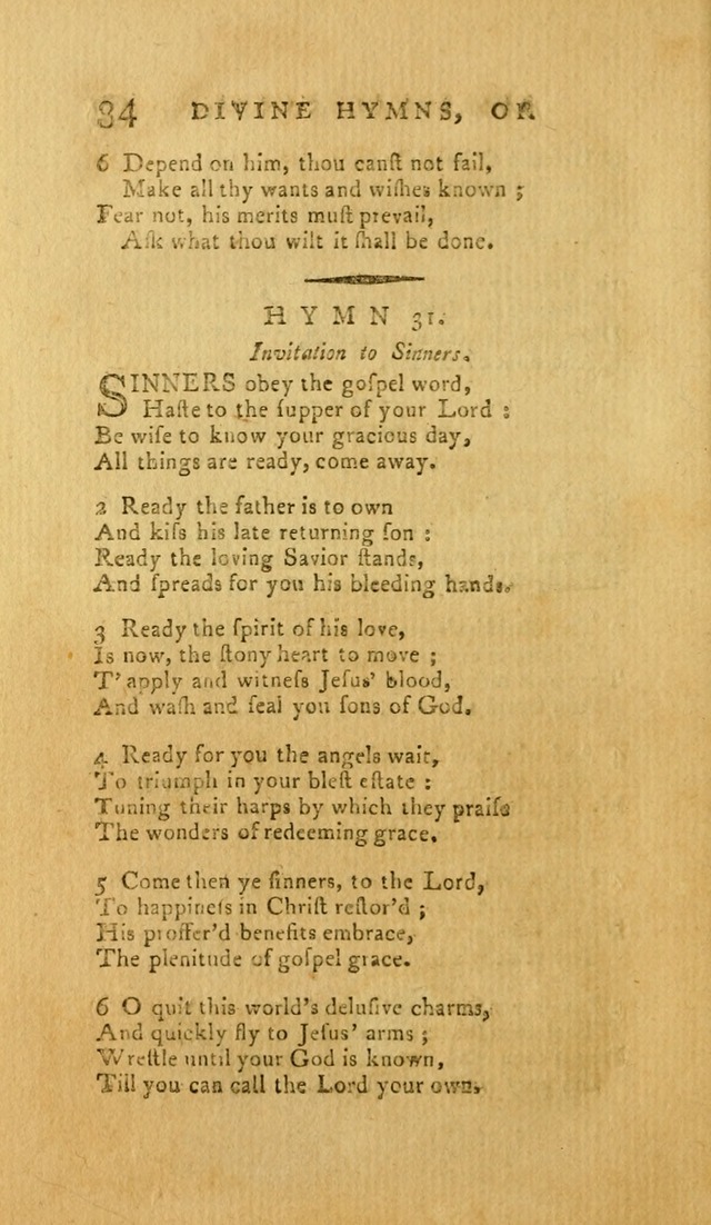 Divine Hymns, or Spiritual Songs: for the Use of Religious Assemblies and Private Christians (7th Ed. Rev.) page 41