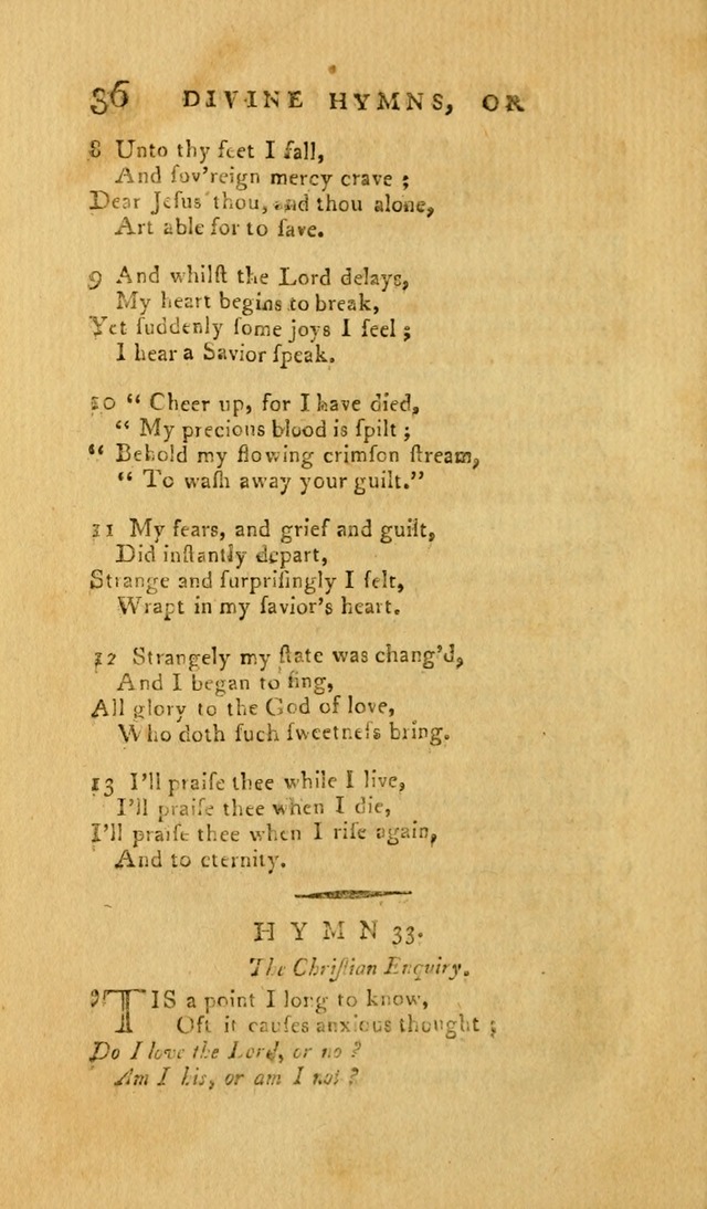 Divine Hymns, or Spiritual Songs: for the Use of Religious Assemblies and Private Christians (7th Ed. Rev.) page 43