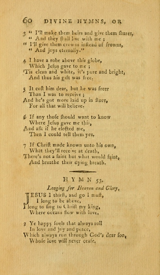 Divine Hymns, or Spiritual Songs: for the Use of Religious Assemblies and Private Christians (7th Ed. Rev.) page 67