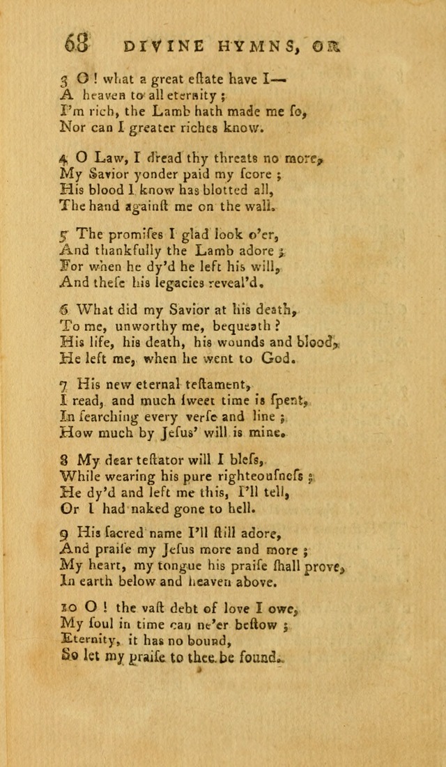 Divine Hymns, or Spiritual Songs: for the Use of Religious Assemblies and Private Christians (7th Ed. Rev.) page 75