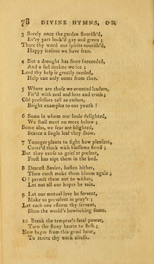 Divine Hymns, or Spiritual Songs: for the Use of Religious Assemblies and Private Christians (7th Ed. Rev.) page 85