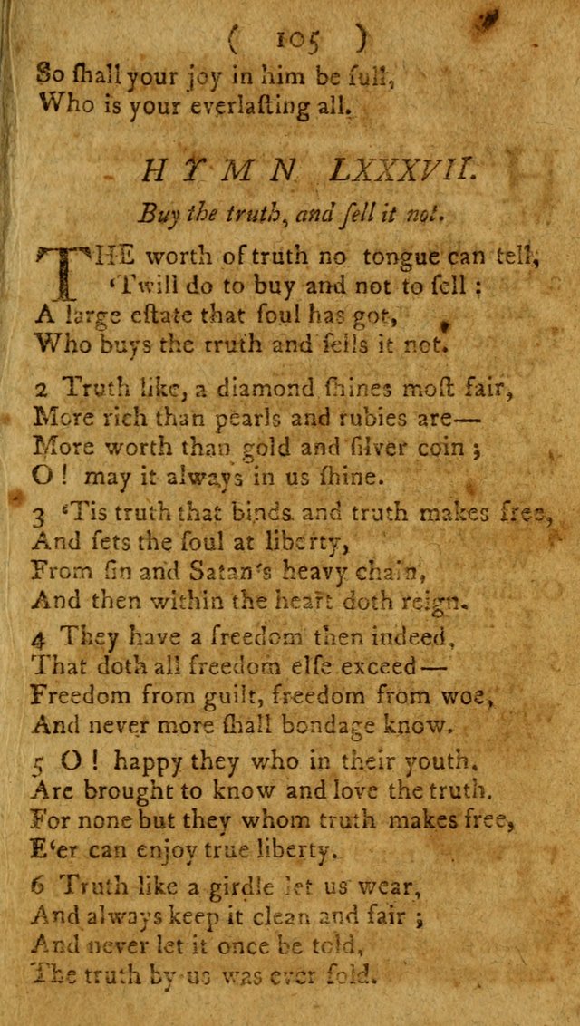 Divine Hymns or Spiritual Songs, for the use of religious assemblies and private Christians: being a collection page 110