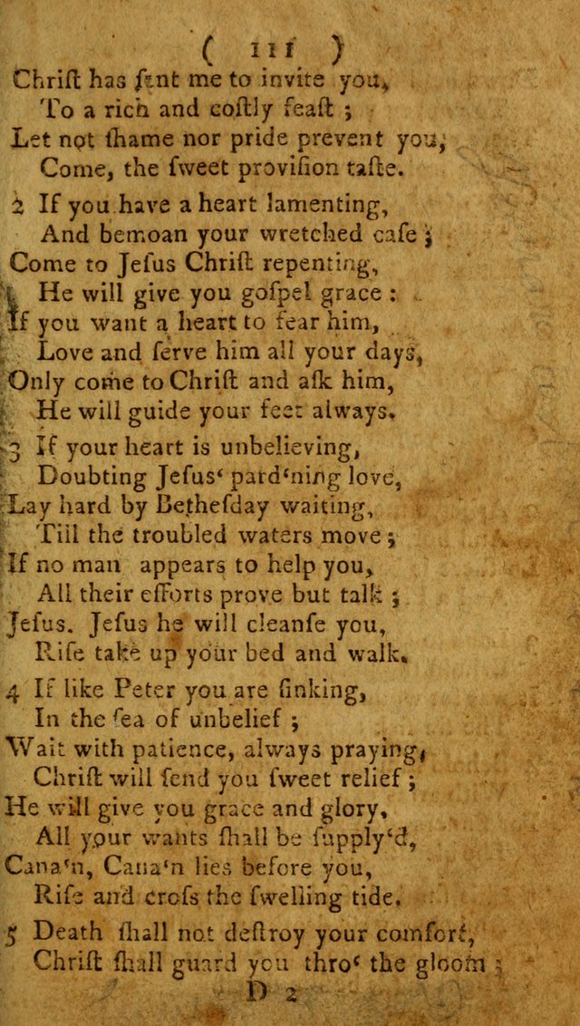 Divine Hymns or Spiritual Songs, for the use of religious assemblies and private Christians: being a collection page 116