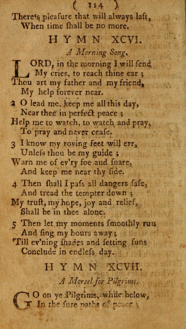 Divine Hymns or Spiritual Songs, for the use of religious assemblies and private Christians: being a collection page 119