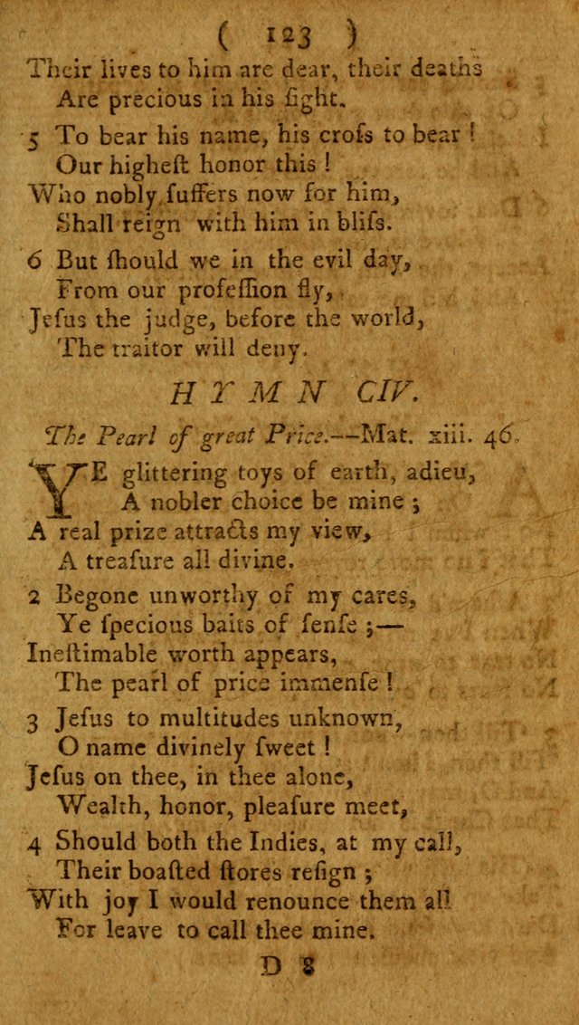 Divine Hymns or Spiritual Songs, for the use of religious assemblies and private Christians: being a collection page 128