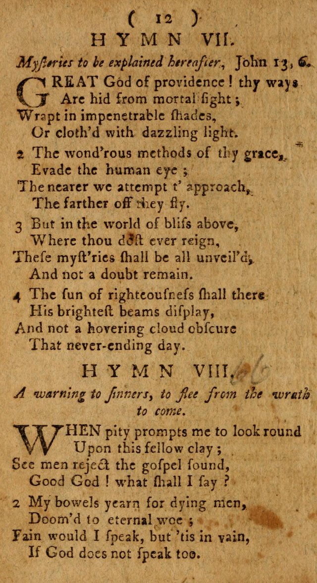 Divine Hymns or Spiritual Songs, for the use of religious assemblies and private Christians: being a collection page 17