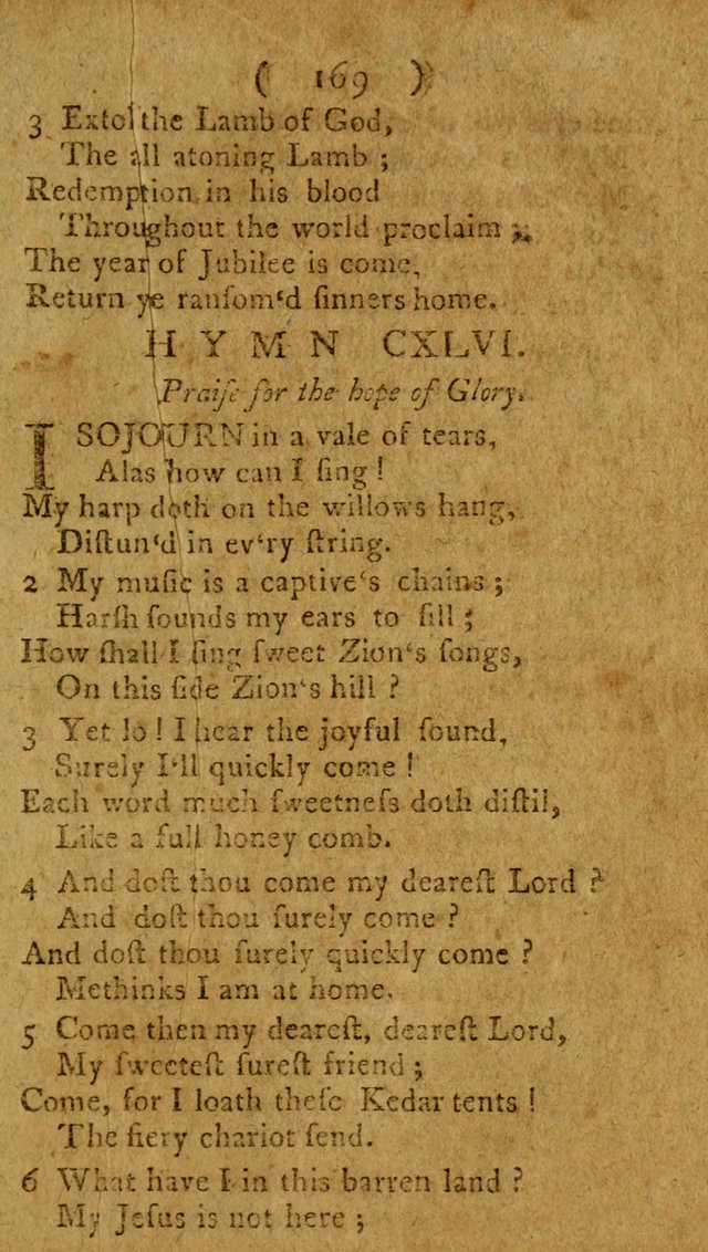 Divine Hymns or Spiritual Songs, for the use of religious assemblies and private Christians: being a collection page 174