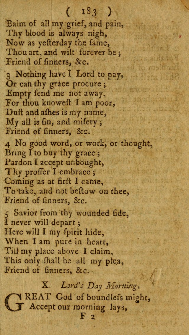 Divine Hymns or Spiritual Songs, for the use of religious assemblies and private Christians: being a collection page 188