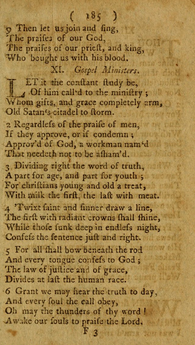 Divine Hymns or Spiritual Songs, for the use of religious assemblies and private Christians: being a collection page 190