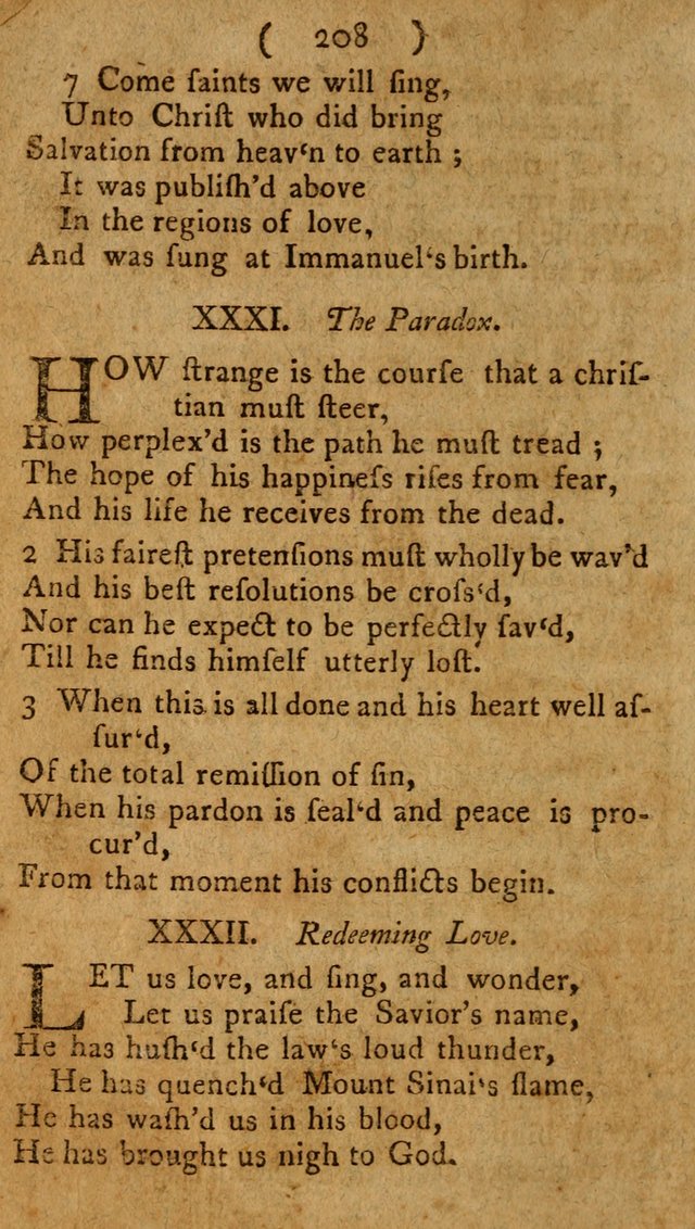 Divine Hymns or Spiritual Songs, for the use of religious assemblies and private Christians: being a collection page 213