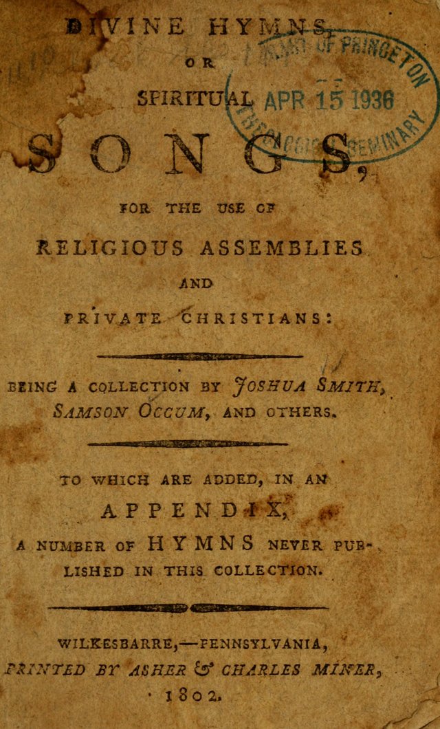 Divine Hymns or Spiritual Songs, for the use of religious assemblies and private Christians: being a collection page 232