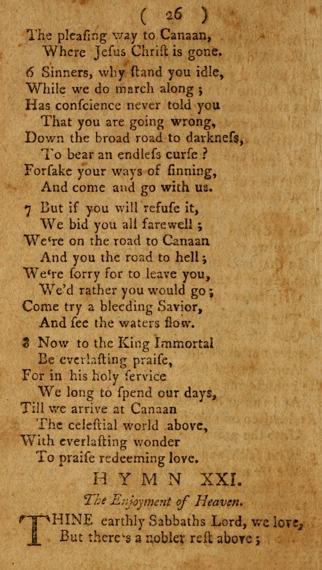 Divine Hymns or Spiritual Songs, for the use of religious assemblies and private Christians: being a collection page 31