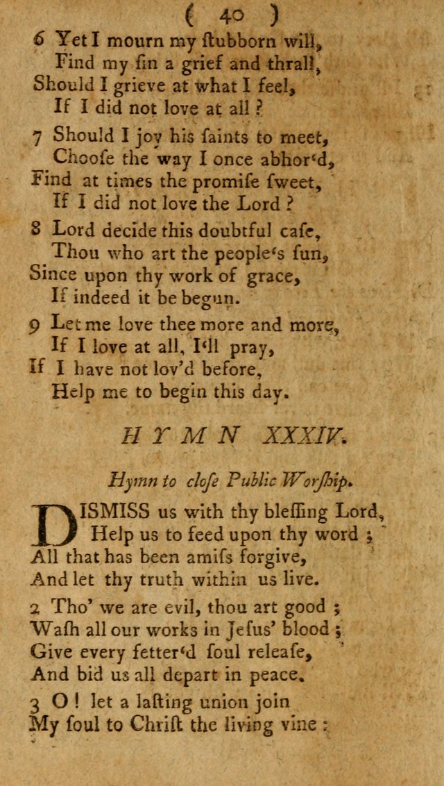 Divine Hymns or Spiritual Songs, for the use of religious assemblies and private Christians: being a collection page 45