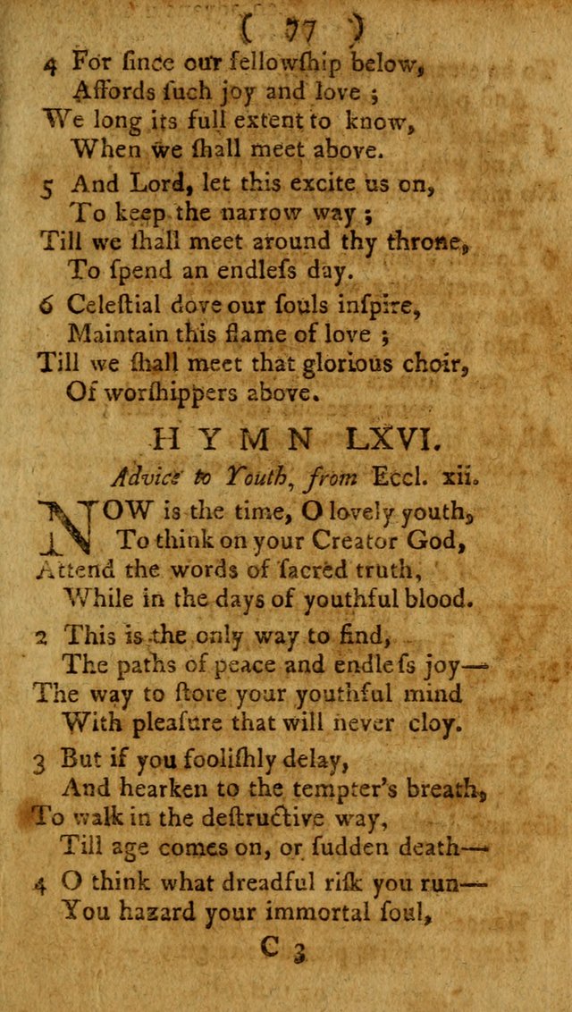 Divine Hymns or Spiritual Songs, for the use of religious assemblies and private Christians: being a collection page 82