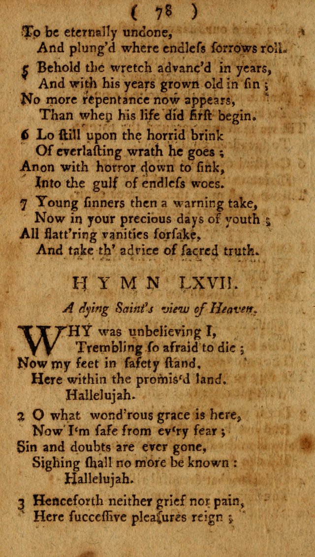 Divine Hymns or Spiritual Songs, for the use of religious assemblies and private Christians: being a collection page 83