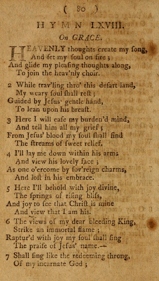 Divine Hymns or Spiritual Songs, for the use of religious assemblies and private Christians: being a collection page 85