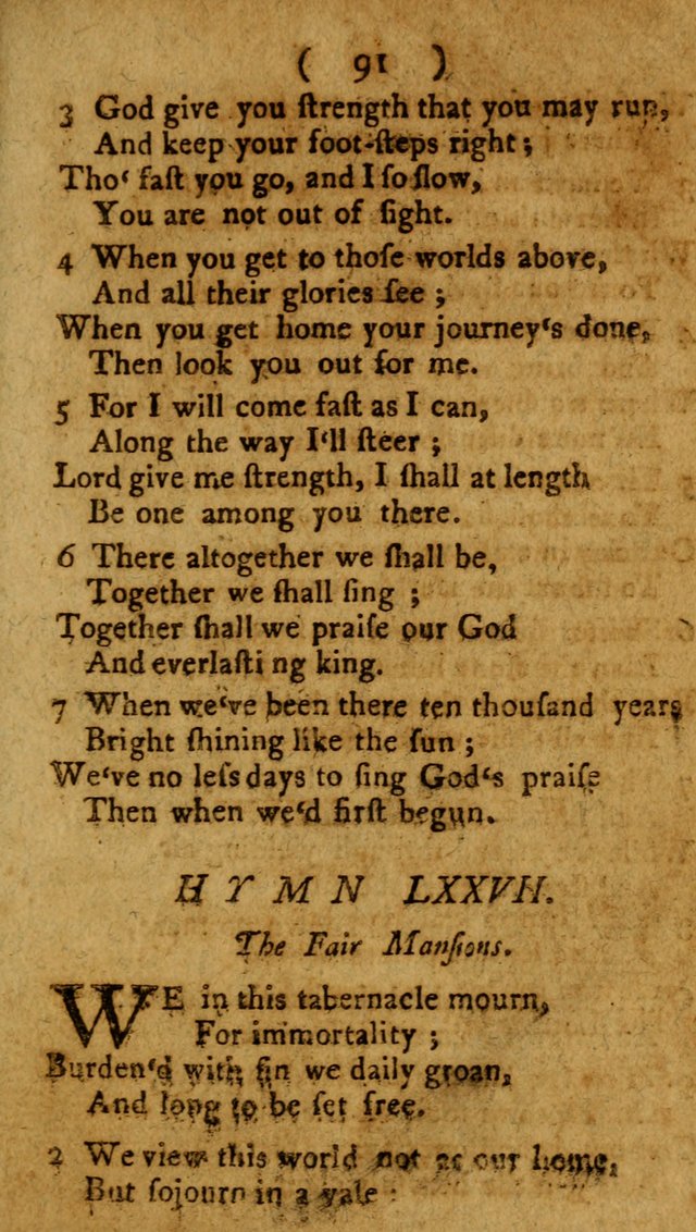 Divine Hymns or Spiritual Songs, for the use of religious assemblies and private Christians: being a collection page 96